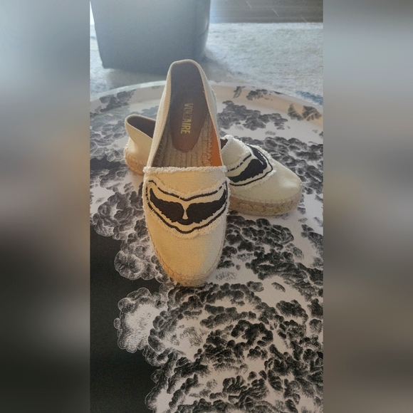ZADIG & VOLTAIRECanvas Graphic Print Espadrilles, size 7 - Picture 1 of 3